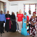 The Crown Princess visited one of the PASADA clinics in Dar es Salaam. They provide HIV prevention, treatment and support services for people and communities most in need. Photo: Christian Lagaard, the Royal Court.