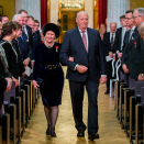 Kongeparet ankommer Aulaen. Foto: Vegard Wivestad Grøtt / NTB scanpix