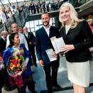 30 August: The Crown Prince and Crown Princess present this year's alloctations from The Crown Prince and Crown Princess' Humanitarian Fund (Photo: Kjell Inge Søreide / Scanpix)