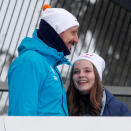 Tradisjonen tro: Kongefamilien er til stede på Holmenkollsøndagen. Foto: Terje Bendiksby, NTB scanpix