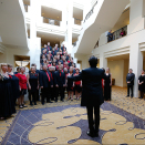  "Kor i Australia" performed "Våren" (Spring) by Edvard Grieg for the King and Queen. Photo: Lise Åserud / NTB scanpix 
