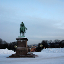 Under the winter moon. Photo: Liv Osmundsen, The Royal Court.