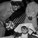 Princess Astrid, Mrs Ferner visits "Children's week at Håndverkeren, 1967 (Photo: Henrik Laurvik / NTB / Scanpix)
