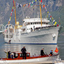 Crown Prince Haakon, Crown Princess Mette-Marit and Prince Sverre Magnus return to the Royal Yacht (Photo: Stian Lysberg Solum / NTB scanpix)
