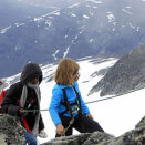 Crown Princess Mette-Marit and Princess Ingrid Alexandra on their way to Galdhøpiggen (Photo: Cornelius Poppe / Scanpix)