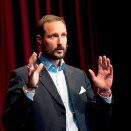 11 February: Crown Prince Haakon attends the opening of the international Student Festival in Trondheim, ISFIT (Photo: Carl-Erik Eriksson, Trondheim kommune).