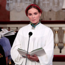 The princess read the Prayer of Saint Francis. Photo: Lise Åserud, NTB scanpix