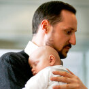 Prince Sverre Magnus with his father, Crown Prince Haakon (Photo: Lise Åserud / Scanpix)