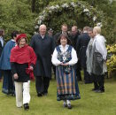 Arrival at the garden party at Bodø Cultural Centre. Photo: Lise Åserud, NTB scanpix