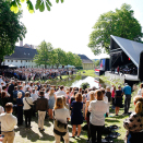 19. mai: Kong Harald er til stede ved feiringen av 200-årsjubileet for Prins Christian Frederiks opprettelse av regjering og departementer i Norge i mars 1814. Foto: Heiko Junge / NTB scanpix