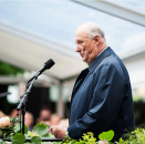 Kongen kan ønske velkommen til hagefest ved Ledaal. Foto: Carina Johansen, NTB scanpix