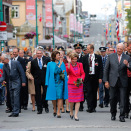 The visit was concluded with a walk through the centre of Tromsø (Photo: Cornelius Poppe / NTB scanpix)