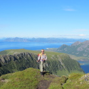 From Her Majesty The Queen's "Impressions of Norway": The Queen hiking on the peak of Matmora mountain in Lofoten.  Handout photo from The Royal Court. Published 27.11.2012. For editorial use only, not for sale. Photo: Private. Size: 4000 x 3000 px, 4,79 Mb. 