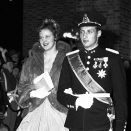 Many guests attended the wedding, from Norway and from abroad. Here then Princess Margrethe of Denmark with Crown Prince Harald. Photo: NTB scanpix