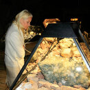Crown Princess Mette-Marit in one of the mountain halls of the Mineral park (Photo: Gorm Kallestad / Scanpix)