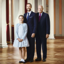 His Majesty The King, His Royal Highness Crown Prince Haakon and Her Royal Highness Princess Ingrid Alexandra. Handout picture from the Royal Court published 15.01.2016. For editorial use only, not for sale. Photo: Jørgen Gomnæs / The Royal Court.