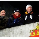 The Royal stands under during the men's team sprint (Photo: Foto: Lise Åserud / Scanpix)