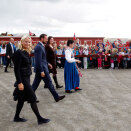 The Crown Prince and Crown Princess on a county visit to Hedmark 22 - 23 August. Arriving at the Folldal Mines (Photo: Lise Åserud / Scanpix).