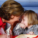 Queen Sonja and Princess Ingrid Alexandra, christmas 2007 (Photo: Lise Åserud, Scanpix)