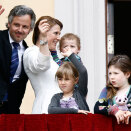Princess Märtha Louise and Ari Behn were on the Palace Balcony with their three daughters (Photo: Lise Åserud / NTB scanpix)