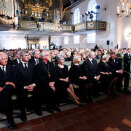 30 July: Crown Prince Haakon and Princess Astrid, Mrs Ferner attend the memorial concert in Oslo Cathedral (Photo: Erlend Aas / Scanpix)