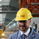 Crown Prince Haakon at the aluminium factory Qatalum (Photo: Kjell Brataas, NHD)