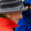 Queen Sonja during the welcoming ceremony in Slovakia (Photo: Terje Bendiksby / Scanpix)