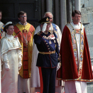 The King and Queen outside the Cathedral after the ceremony (Photo: Gorm Kallestad / Scanpix)