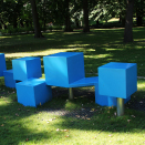 Funny Bench, designed by August, Paradis Primary School, 2019. Photo: Liv Osmundsen, the Royal Court