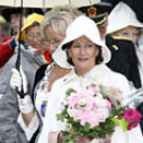 In Arendal, the programme included a city walk (Photo: Lise Åserud / Scanpix)