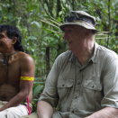 King Harald was impressed by the various tricks employed to fell their prey. Published 4 May 2013. Handout picture from the Royal Court. For editorial use only, not for sale. Photo: Rainforest Foundation Norway / ISA Brazil.