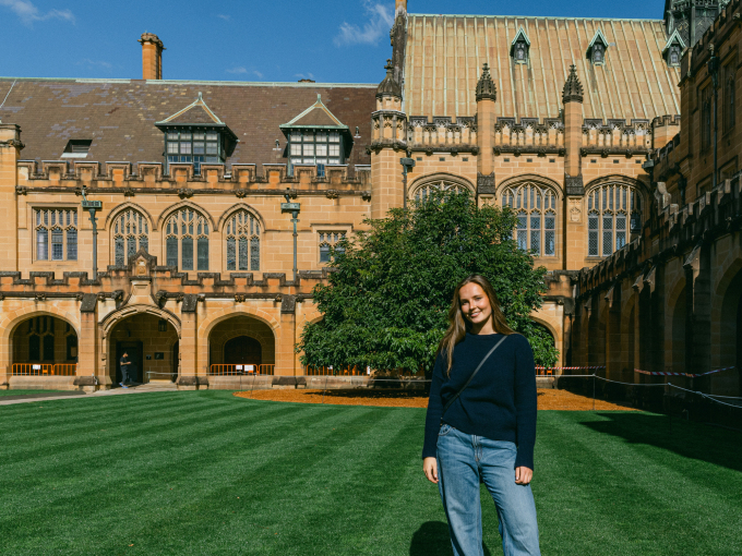 On the campus of the University of Sydney. Photo: Raquel Pires Photography / The Royal Court