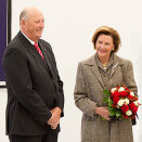 King Harald and Queen Sonja at the Zoya Museum outside Bratislava (Photo: Terje Bendiksby / Scanpix)