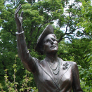 Another version of this statue is to be found on the lawn in front of the Norwegian embassy in Washington D.C. &#150; erected as a tribute to The Crown Princess&#146;s efforts on behalf of Norway in USA during World War II. Photo: Liv Osmundsen, The Royal Court.