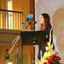 24 September: Crown Prince Haakon attends Dignity Day in Lier. Her with Frida Myhrer who told of her experiences from the Philippines (Photo: Liv Osmundsen, The Royal Court)