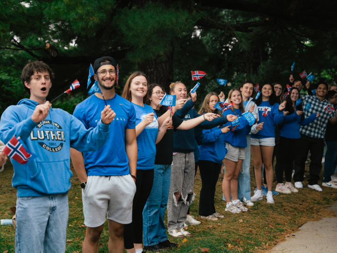 Luther College has strong ties to Norway and focuses on Norwegian language, history, and culture through its Nordic Studies programme. Around 125 students take a class in Norwegian each semester. Photo: Ola Vatn, The Royal Court