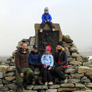 Crown Prince Haakon, Crown Princess Mette-Marit, Marius, Princess Ingrid Alexandra and Prince Sverre Magnus at Juvasshytta before the "To the Top" event where the participants hike to the top of Galdhøpiggen - Norway's highest mountain (Photo: Cornelius Poppe / Scanpix)