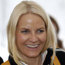 Crown Princess Mette-Marit during the visit with the volunteers in Midtstuen (Photo: Lise Åserud / Scanpix)