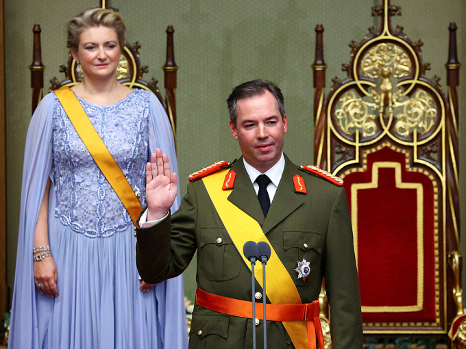 Grand Duke Guillaume during the swearing-in ceremony. Photo: Yves Herman / AFP / NTB 