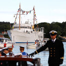 The Royal Yacht "Norway" outside Grimstad (Photo: Gorm Kallestad / Scanpix)