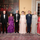 Princess Märtha Louise, King Harald, Queen Sonja, Prince William, Duchess Catherine, Crown Prince Haakon, Crown Princess Mette-Marit and Princess Astrid, Mrs Ferner gathered for dinner. Photo: Lise Åserud / NTB scanpix