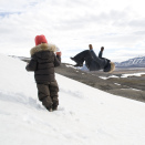 The Crown Prince and Crown Princess' family spent a few weeks on Svalbard - Spitsbergen, June 2008. Handout picture from The Royal Court on the occation og Princess Ingrid Alexandra turning five years old. For editorial use only - not for sale. Photo: Veronica Melå / Det Kongelige Hoff. Size: 1.33 Mb - 3000 x 1993 px.
