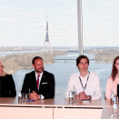 The visit to the national library concluded with a meeting with pupils who have chosen to study Nordic languages. Photo: Lise Åserud, NTB scanpix