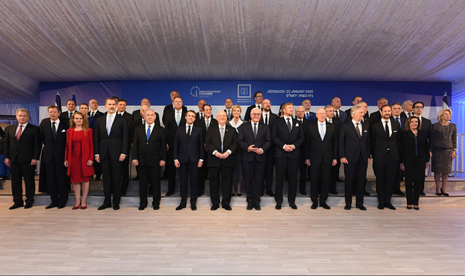 Many national leaders gathered in Jerusalem to commemorate the liberation of Auschwitz. Photo: Kobi Gideon / GPO