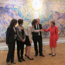 3 September: Queen Sonja opens the exhibition "Munch's Laboratory. The Path to the Aula" at the Munch Museum (Photo: Liv Anette Luane, The Royal Court)