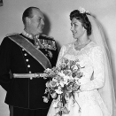 Princess Astrid with King Olav at Skaugum after the ceremony (Photo: NTB / Scanpix)