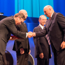 9. september: Kong Harald deler ut Kavliprisen for banebrytende arbeid innen astrofysikk, nanovitenskap og nevrovitenskap. Foto: Torstein Bøe / NTB scanpix