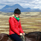 Crown Princess Mette-Marit on horseback down from Pika (Photo: Lise Åserud / Scanpix)