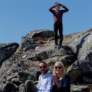 The Crown Prince and Crown Princess with Prince Sverre Magnus on Litlefjell Mountain (Photo: Stian Lysberg Solum / NTB scanpix)