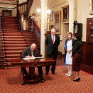 The King and Queen visiting Goverment House in Sydney, for an official luncheon with the Governor of New South Wales. Photo: Lise Åserud, NTB scanpix